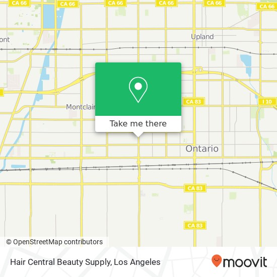 Mapa de Hair Central Beauty Supply