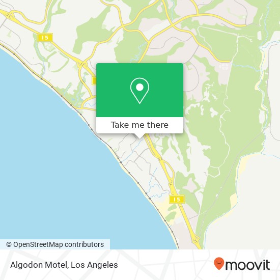 Mapa de Algodon Motel
