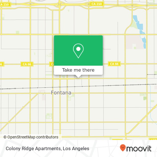 Colony Ridge Apartments map