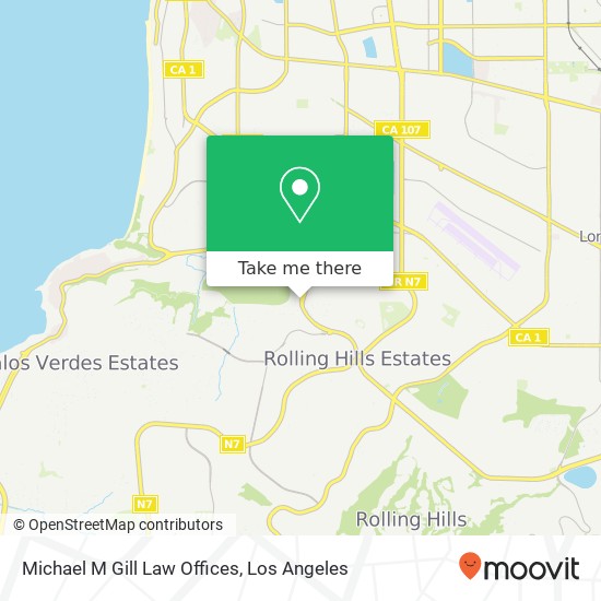 Michael M Gill Law Offices map