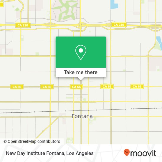 New Day Institute Fontana map