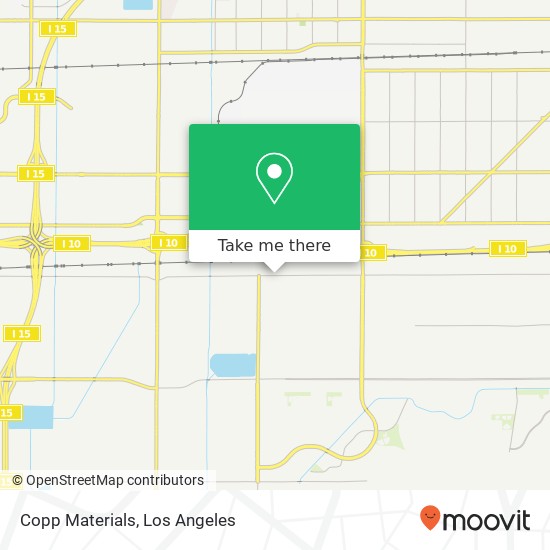 Copp Materials map