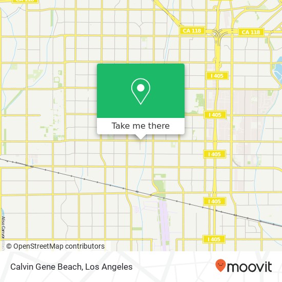 Calvin Gene Beach map