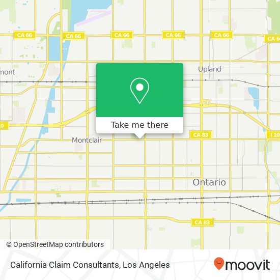 California Claim Consultants map