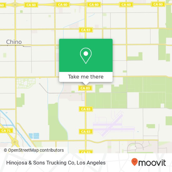 Hinojosa & Sons Trucking Co map