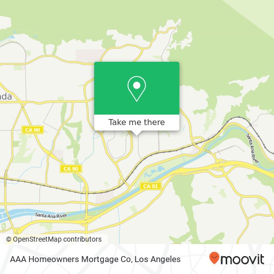Mapa de AAA Homeowners Mortgage Co