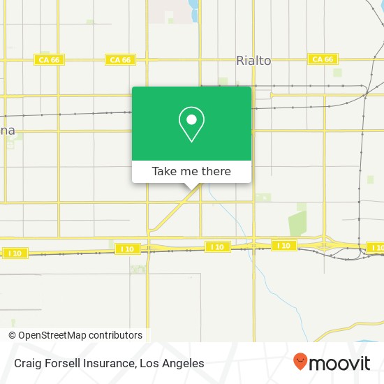 Craig Forsell Insurance map