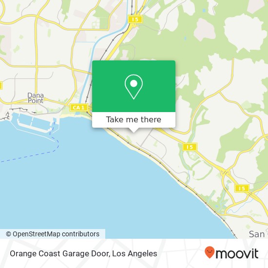 Orange Coast Garage Door map