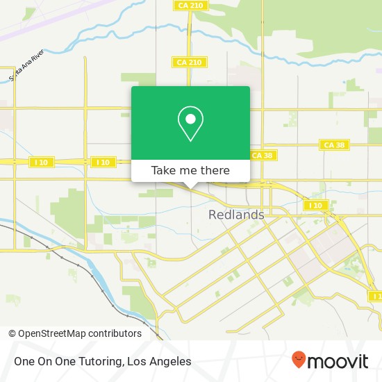 One On One Tutoring map