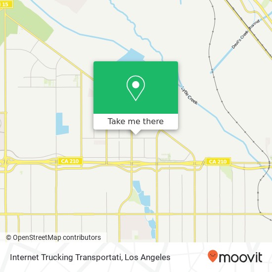 Internet Trucking Transportati map