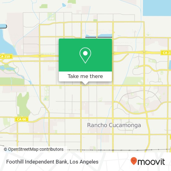 Mapa de Foothill Independent Bank