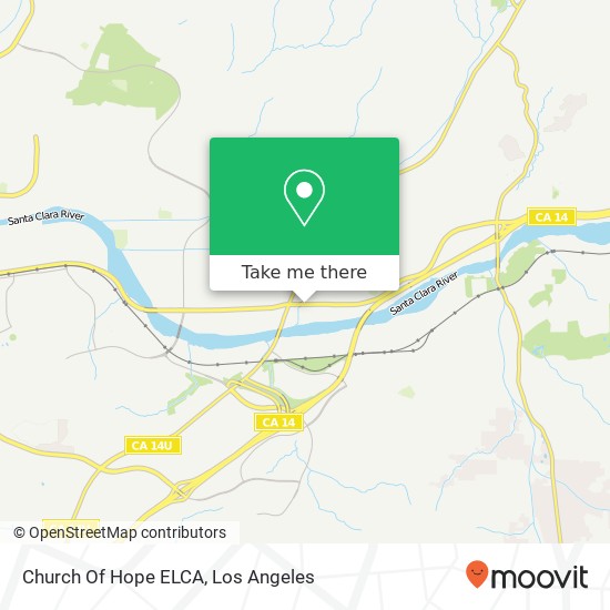 Church Of Hope ELCA map