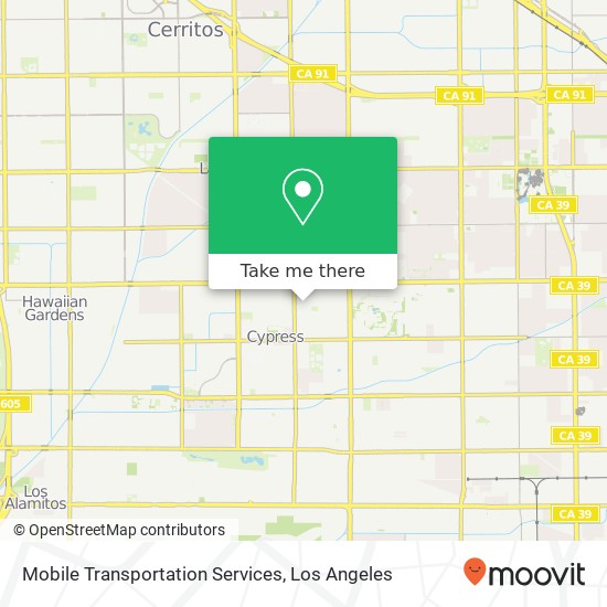 Mapa de Mobile Transportation Services