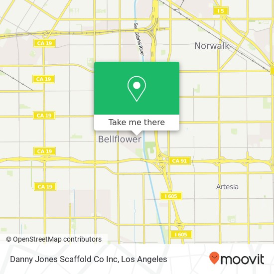 Danny Jones Scaffold Co Inc map