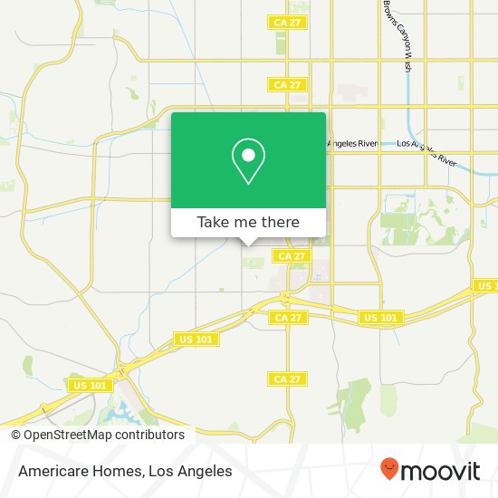 Americare Homes map