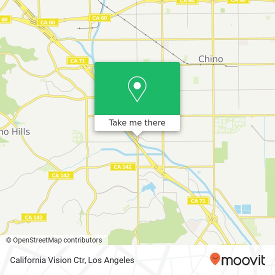 Mapa de California Vision Ctr