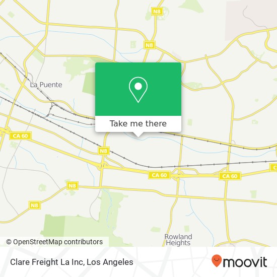 Mapa de Clare Freight La Inc