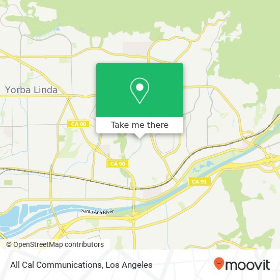 All Cal Communications map