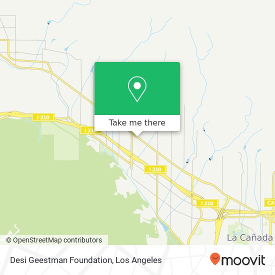 Desi Geestman Foundation map