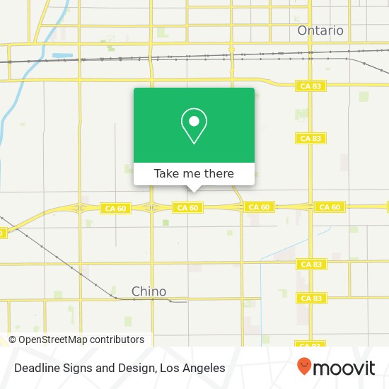 Deadline Signs and Design map