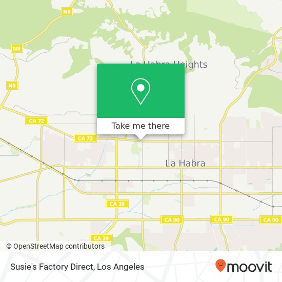 Mapa de Susie's Factory Direct