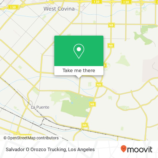 Salvador O Orozco Trucking map
