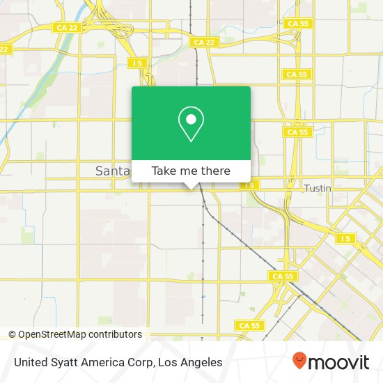 Mapa de United Syatt America Corp