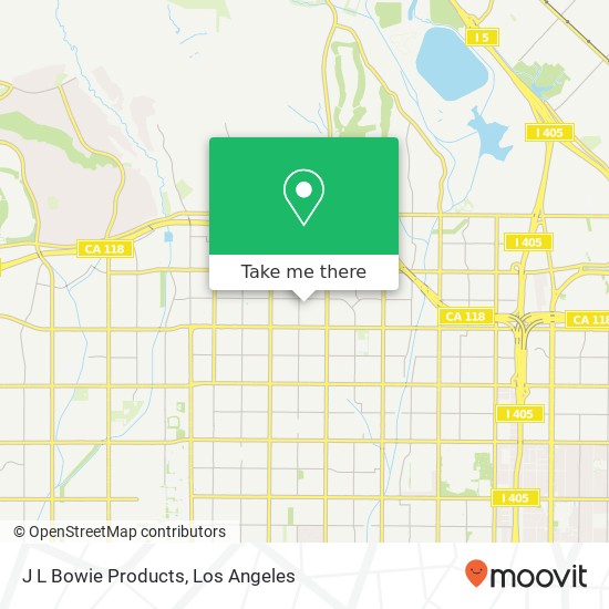 J L Bowie Products map