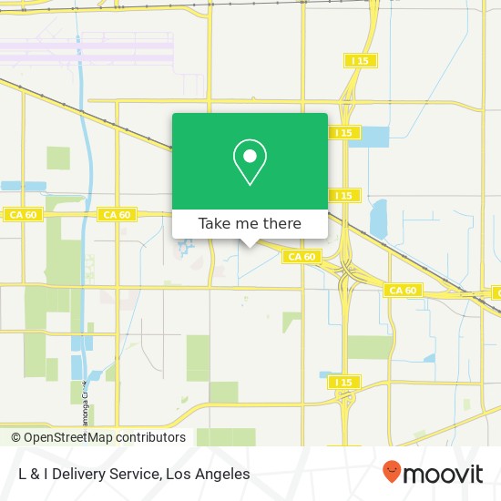 L & I Delivery Service map