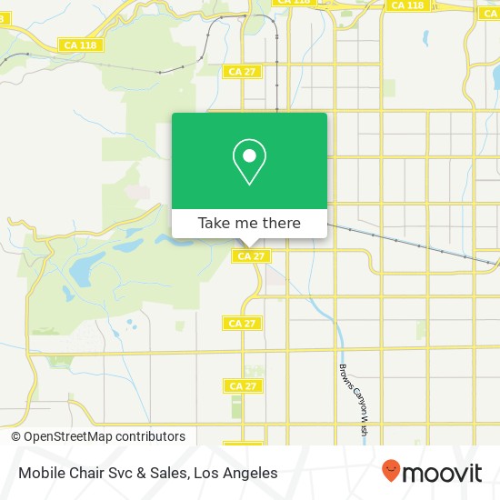 Mobile Chair Svc & Sales map