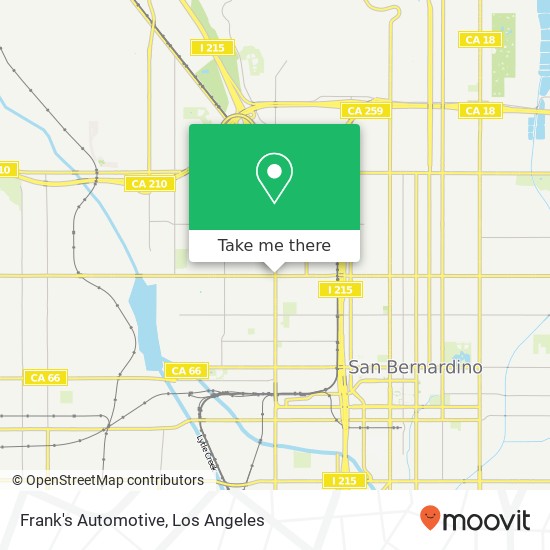 Frank's Automotive map