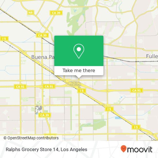 Ralphs Grocery Store 14 map