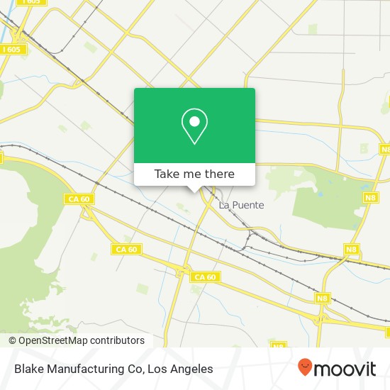 Blake Manufacturing Co map