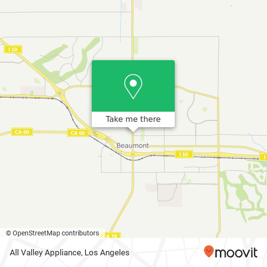 Mapa de All Valley Appliance