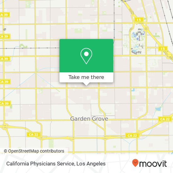 California Physicians Service map
