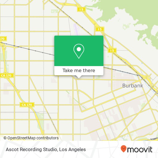 Mapa de Ascot Recording Studio