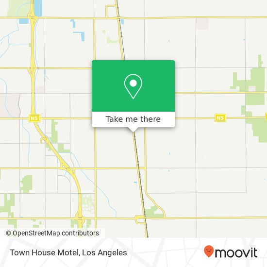 Town House Motel map