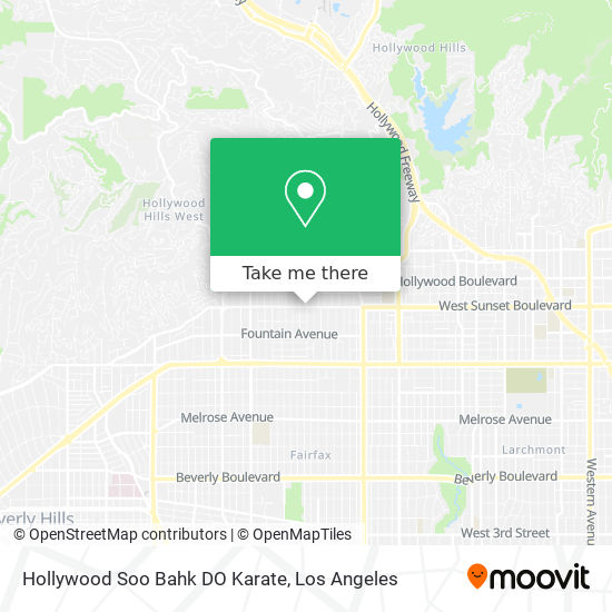 Hollywood Soo Bahk DO Karate map
