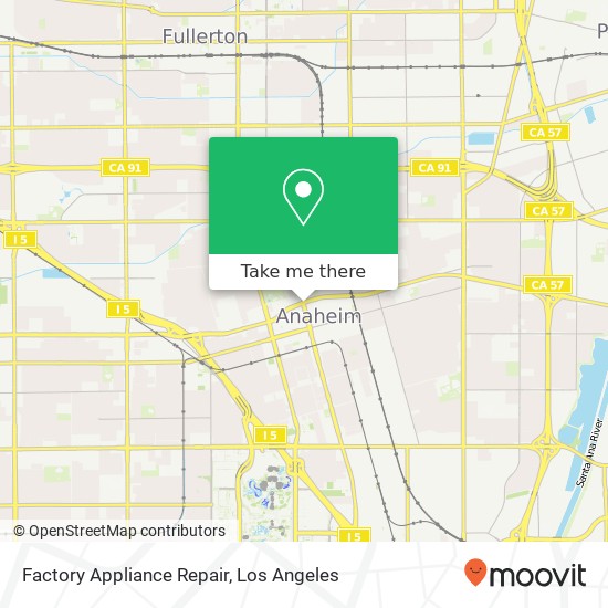Mapa de Factory Appliance Repair
