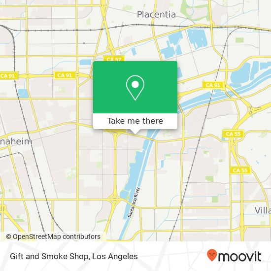 Mapa de Gift and Smoke Shop