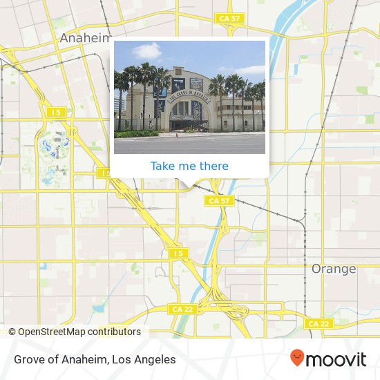 Grove of Anaheim map