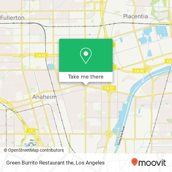 Green Burrito Restaurant the map