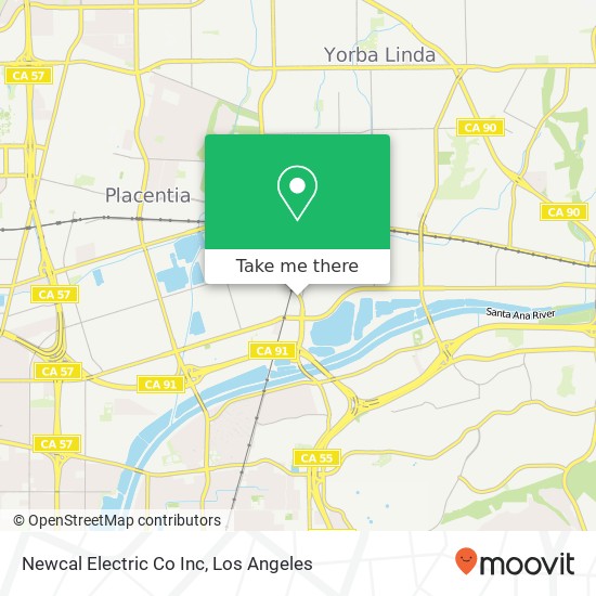 Mapa de Newcal Electric Co Inc