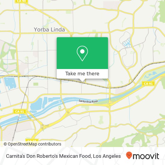 Carnita's Don Roberto's Mexican Food map