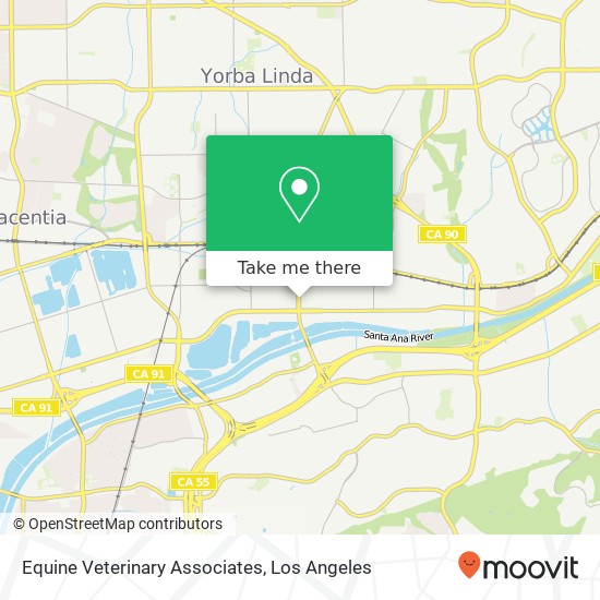 Equine Veterinary Associates map