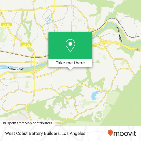 Mapa de West Coast Battery Builders