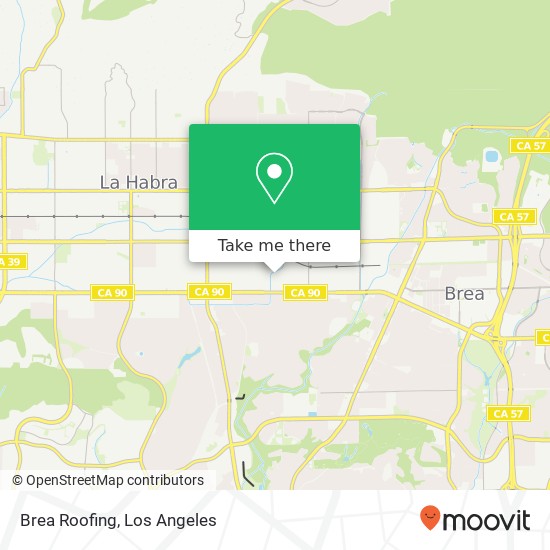 Brea Roofing map
