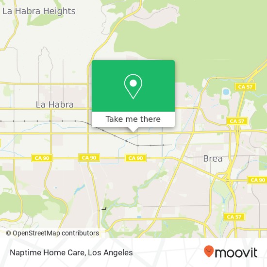 Naptime Home Care map