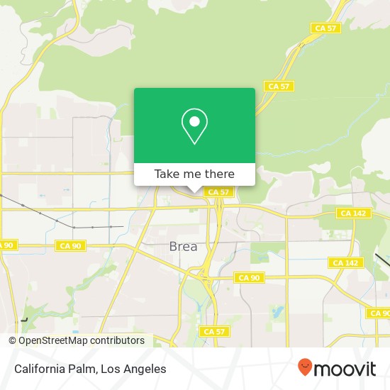 Mapa de California Palm