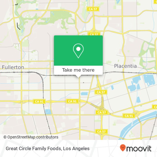 Great Circle Family Foods map